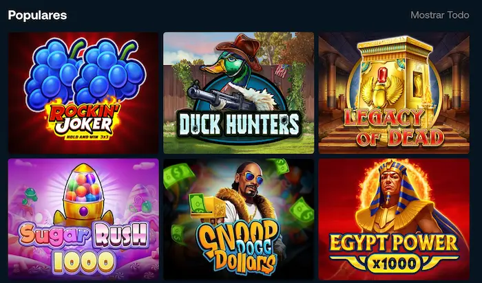 BetPanda Casino Argentina games